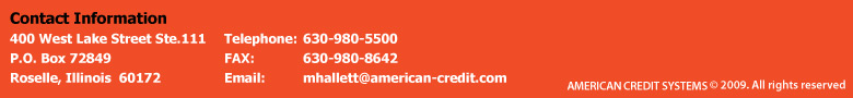 American Credit Systems Footer